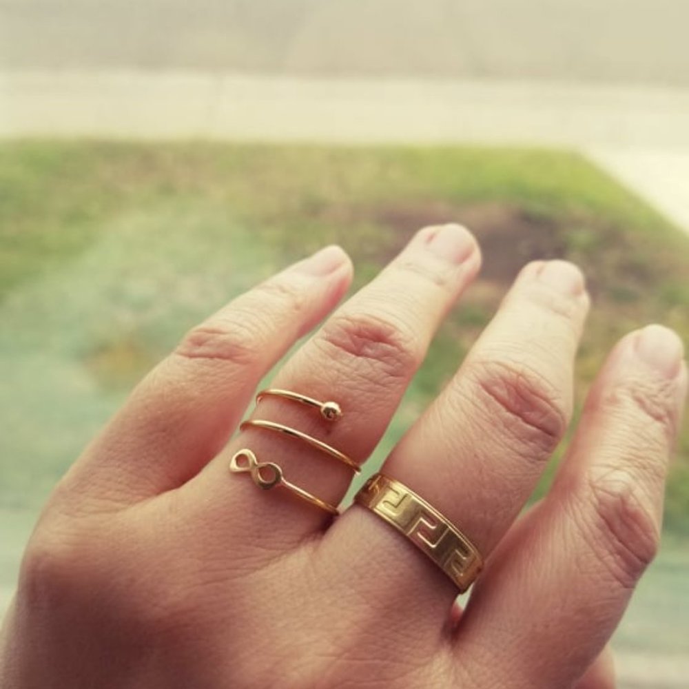 Infinity design RING 18k Gold - Picture 5 of 15